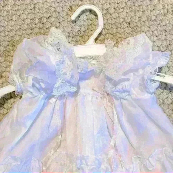 🌟 Vintage Sweet Treats lace ruffle dress white - Picture 2 of 11